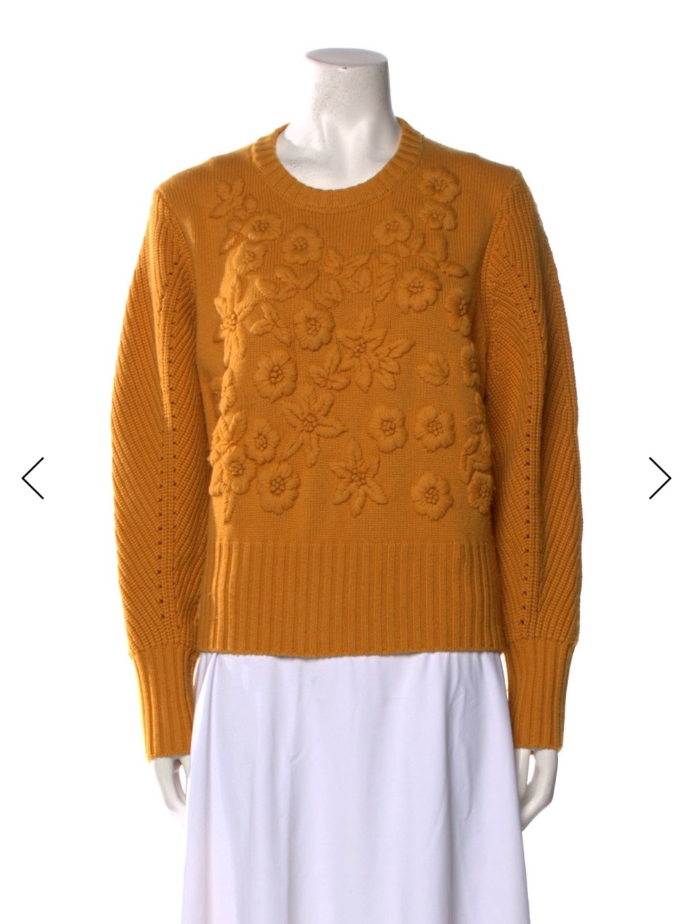 Jason Wu Merino Wool Crew Neck Sweater